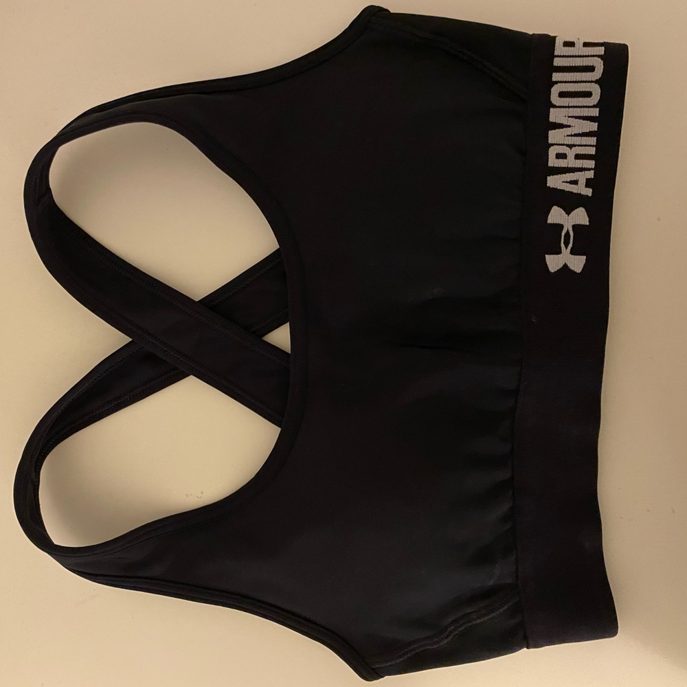 Black Under Armour Sports Bra